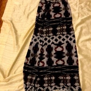 Multiple colors long skirt